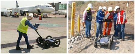 Prospectando aeropuertos con g.p.r.